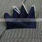 Hand made contrast color margin pocket square silk