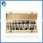 wood forstner bit set in wooden case