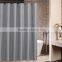 Polyester fabric grey waterproof window shower curtain