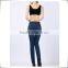 Hot sell new fashion women jeans fast shipping designer leggings ladies pant dark blue Straight leg pants C76 from Guangzhou