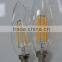 4 Watt Filament LED Candelabra Bulb E12 Base Flame Tip