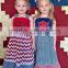2016 best selling baby girls stripes ruffle 4th of july clothes