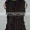 Women Fashion Knitted Real Rabbit Fur Vest LK16F005