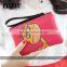 Customized OEM service leather phone wallet with zipper coin holder