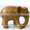 Green Tan carved wooden hand playing pieces elephant / creative home small ornaments / featured birthday gifts hand playing piec