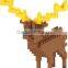 HIQ elk aninal zoo series plastic diy building blocks toys for adults