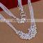 wholesale 2014 fashion women bead pendant jewelry 925 sterling silver necklace