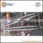 PVC profile screw barrel for parallel twin screws extruder plastic machine