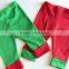 100% cotton kids christmas pyjamas pants red/green