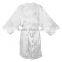 Cheap silk satin solid color short bath robe
