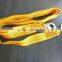 5T 7.5m heavy duty Single ply Nylon tow strap with steel snap hook for emergency vehicle towing