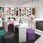 factory supply modern eco friendly mdf shoe retail shop furniture
