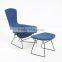 Modern Design Furniture Living Room High Quality High Back Lounge Chair and Ottoman Set