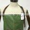 vintavge canvas tool apron ,tool apron made in guangzhou ,work apron with leather strim