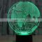 56-Globe Shape 3d Art Lamp 3c Acrylic Led Lamp Desk Decor Light Led Map Night Light