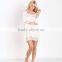 Vintage white soft lace ruched neckline sexy night sleeping dress