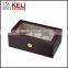 Locked PVC window MDF wooden watch box