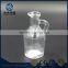 Hot selling 100ml clear glass bottle with handle wine bottle
