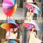 high quality 23" auto open 24k straight rainbow umbrella