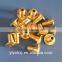 thread brass cap pipe fitting (factory direct sale)