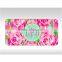 Monogram Lilly Pulitzer License Plate