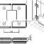 Hote sale 2016 furniture Metal shower door pivot hinge