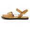 2016 Latest Design Simple Girls Khaki Sandals Shoes with TPR Sole