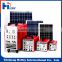 Install solar power saving mini system10W/7Ah portable solar lighting generator
