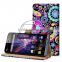 new products 2015 for wiko wax case, wallet stand printed pu leather flip case for wiko wax