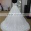 New Arrival Sexy Sweetheart Lace Bodice Wedding Dress With Lace Tail