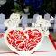 laser cut fancy 3d pop up greeting cards