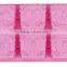 Pink 6 Cavity Catoon Soap SIlicone Mold Handmade Soap Molds