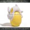 wholesale porcelain easter rabbit on egg for home decoration