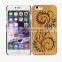 Christmas present wood 3d image back cover case for iphone 4