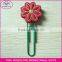 3D soft PVC butterfly shaped paper clip bookmark