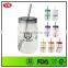 customized clear single wall bpa free plastic jars wholesale 32oz