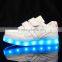 2016 The Latest Low MOQ Buckle Strap Child Shoe LED Light Up Kids Shoes