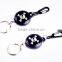 2016 new hot promotion gift custom logo metal retractable keyring