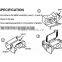 Factory sale google cardboard 25mm biconvex lens