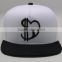 Cool Designer 3D Embroidery Snap Acrylic Flat Brim Cap Hat