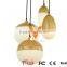 Manufacturer's Premium Modern Design Pendant Light Wooden Bound Glass Pendant Group Restaurant Ceiling Light