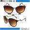China sunglasses factory vogue style unisex plastic promotional printed lens lovely cat eye mirror glasses frames