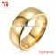 Gold plating tungsten carbide wedding band ring