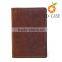 vintage design men's genuine leather passport wallet purses