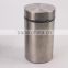4pcs set glass jar with stainless steel coating and metal lid
