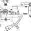 GJ1104 gear shift control level for engineering machinery like loader
