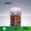 Food grade peanut butter clear plastic jar PET material transparent cookie jar wholesale round shape takeaway food container