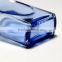 Blue square clear glass bottle of liquor 250ml