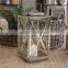 Decorative steel lantern Interior lantern with clear glass