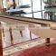 Stainless steel base Round glass party ghost dining table